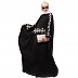 Party wear Kaftan abaya with embroidery work- Black
